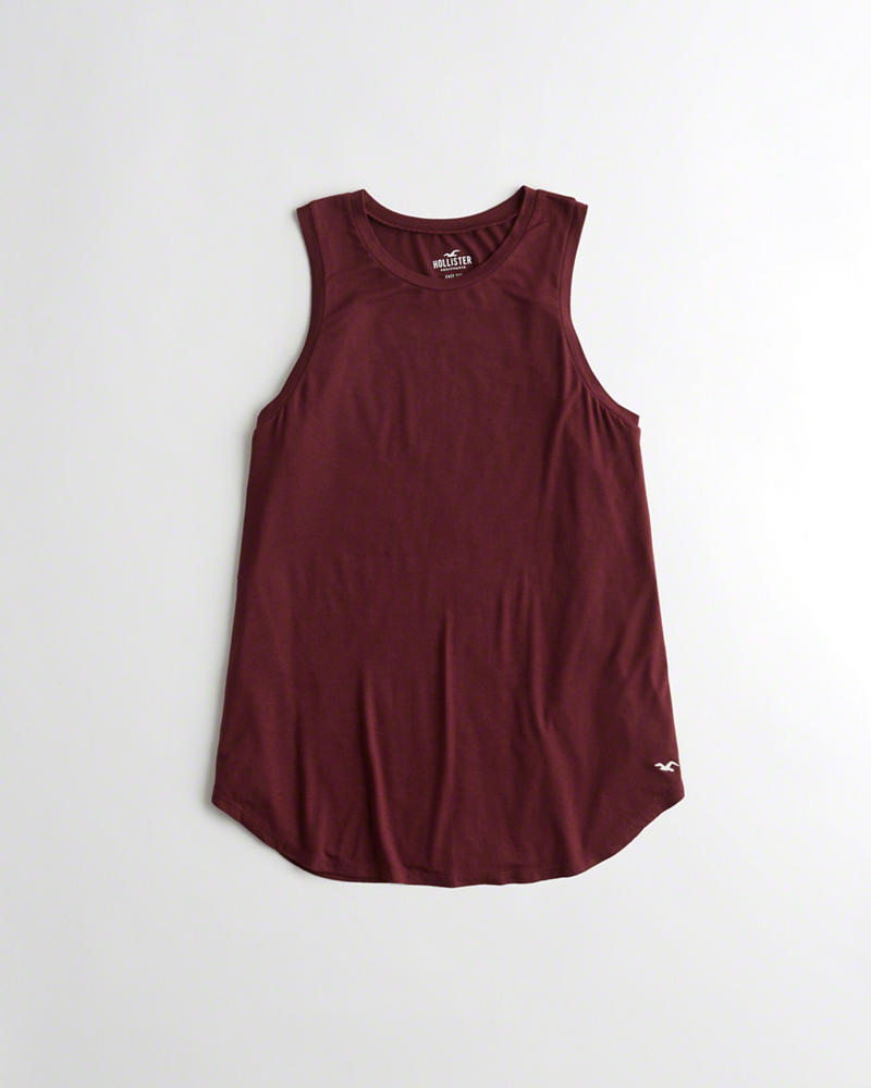 Canotte Hollister Donna Must-Have Easy Bordeaux Italia (831VDNYM)